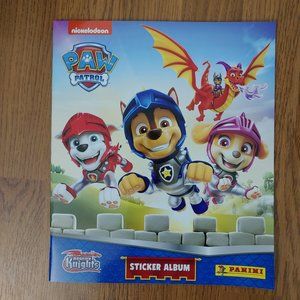 Paw Patrol Rescue Knights PANINI empty album